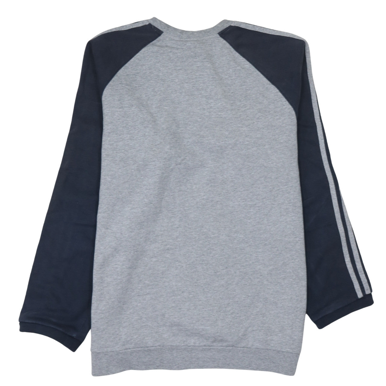 Adidas Men's Grey Crew Neck Pullover Sweatshirt Size L Sports Style
