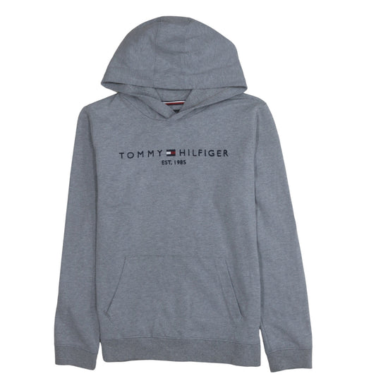 Tommy Hilfiger Teens Grey Pullover Hoodie with Logo Size 16