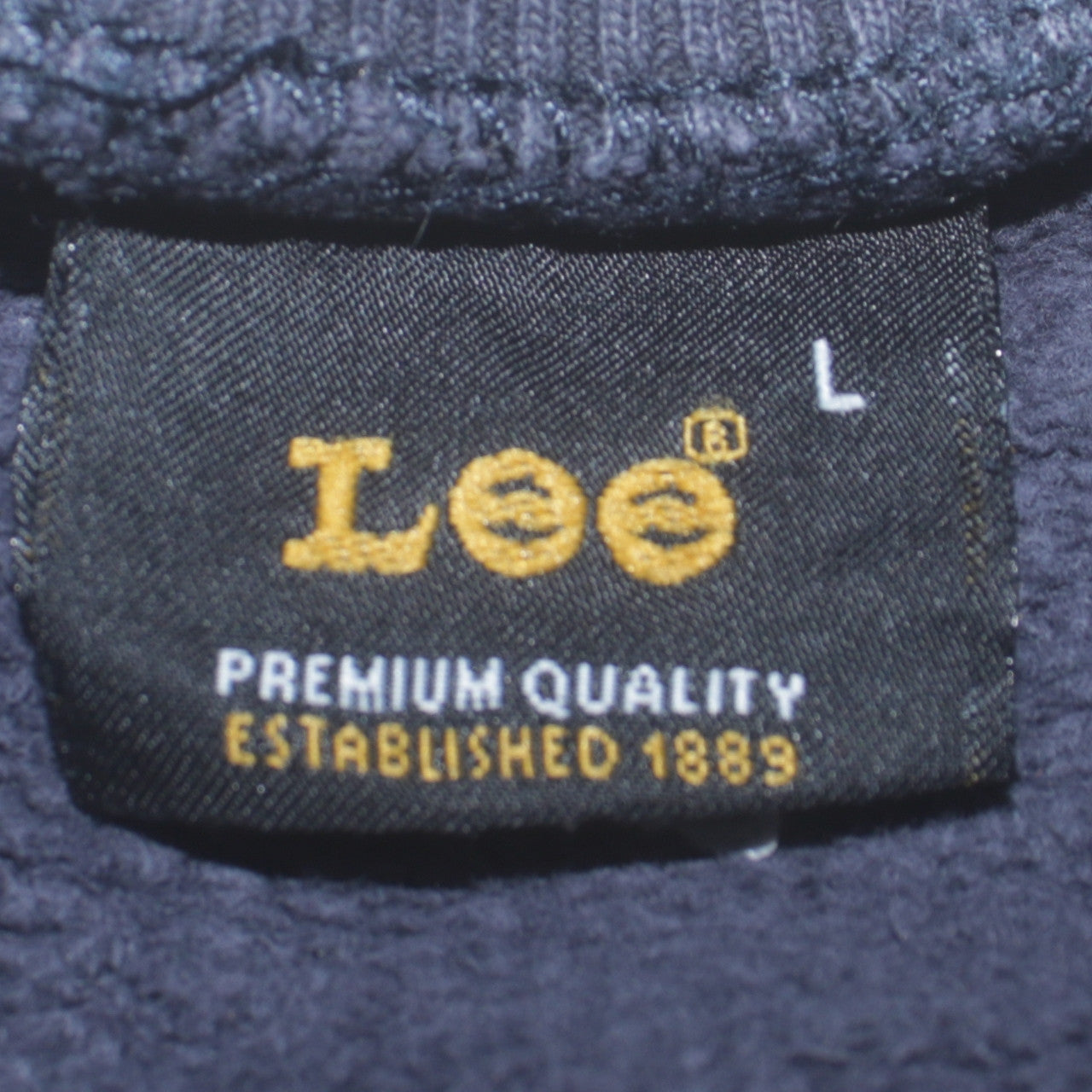 Lee Men's Blue Cotton Crew Neck Pullover Sweatshirt Size L