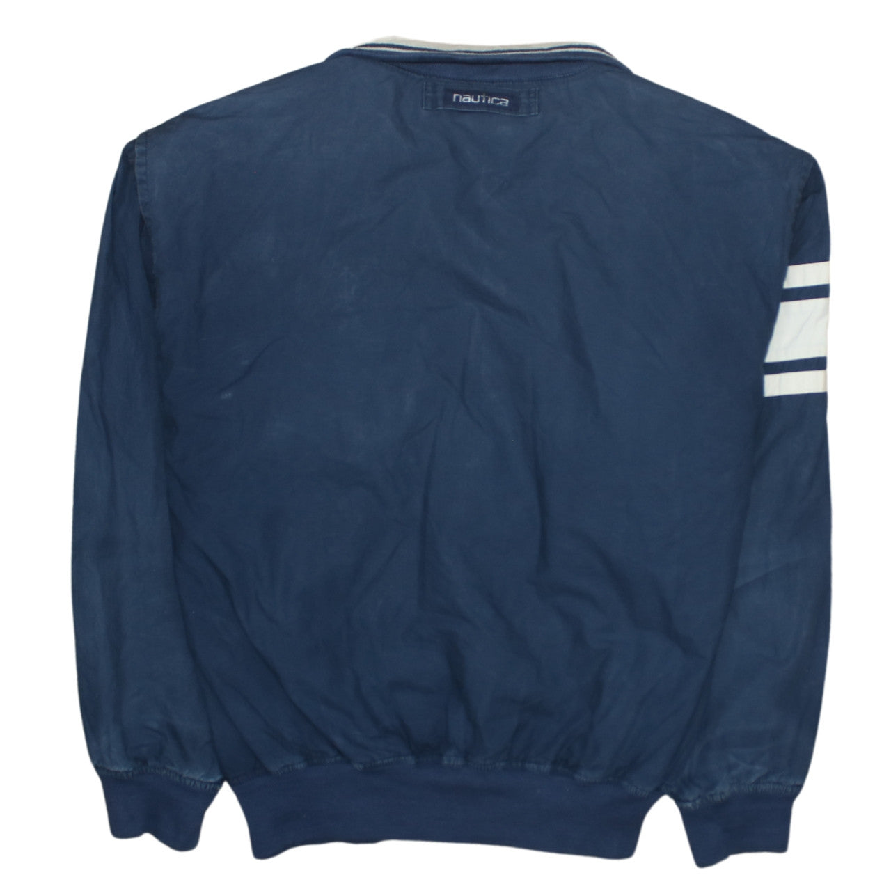Nautica Men's Blue Cotton Bomber Jacket Size L Sporting Club