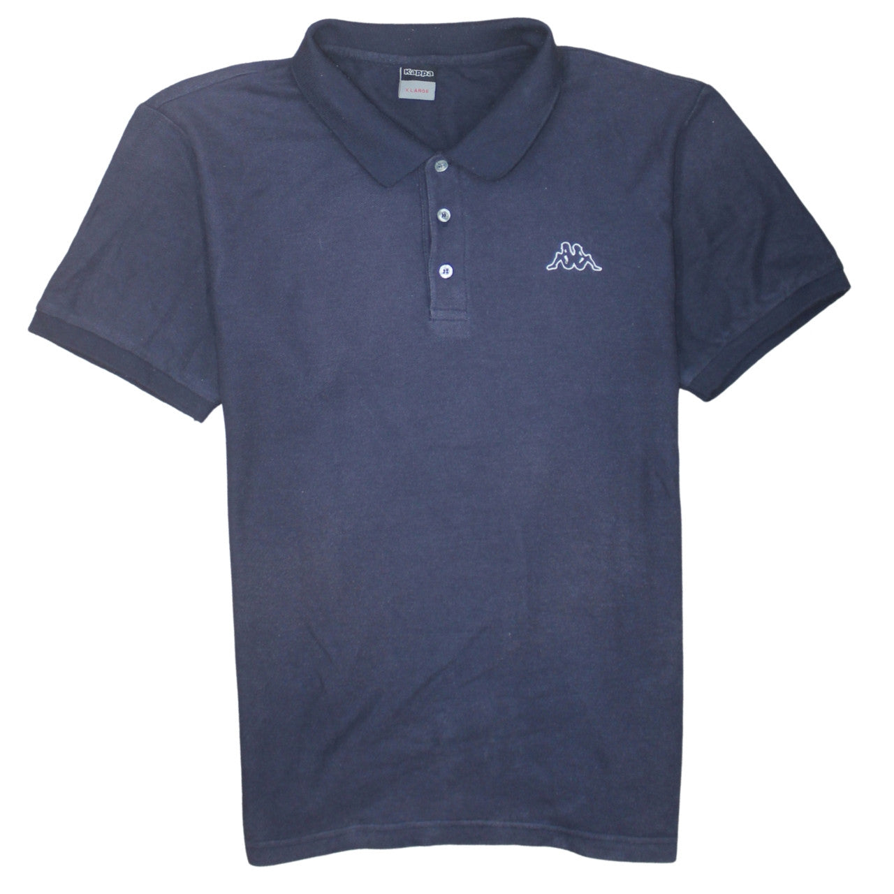 Kappa Men's Blue XL Polo Shirt Regular Fit Cotton Blend Casual