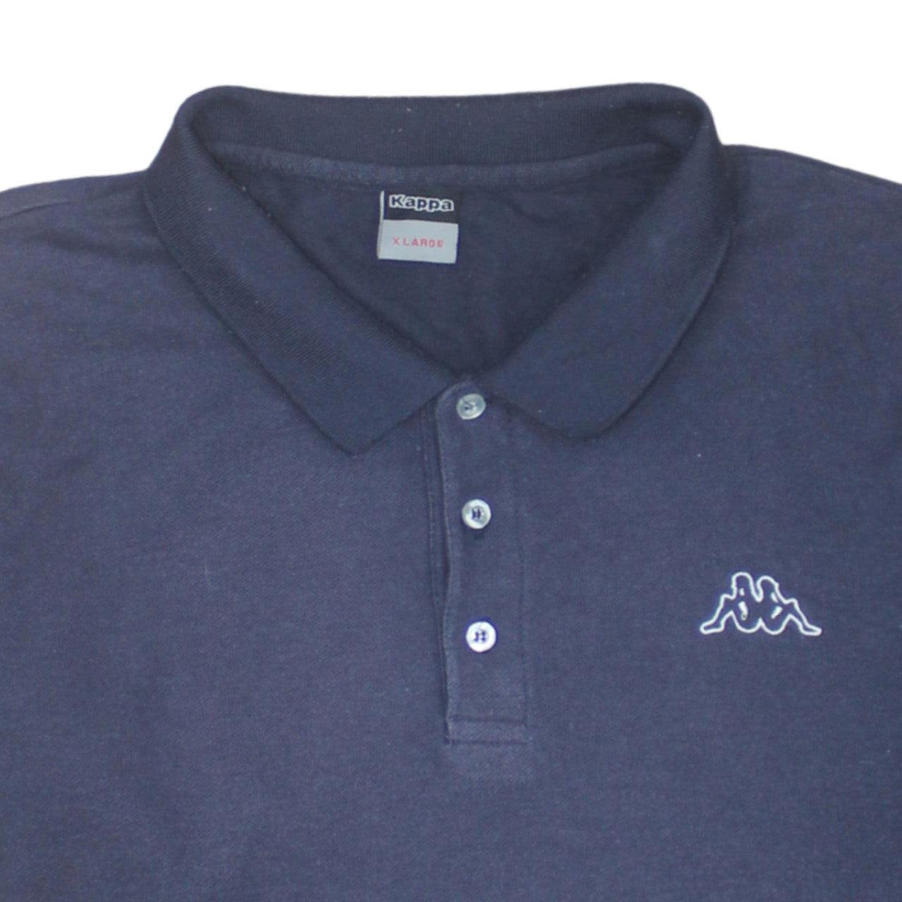 Kappa Men's Blue XL Polo Shirt Regular Fit Cotton Blend Casual