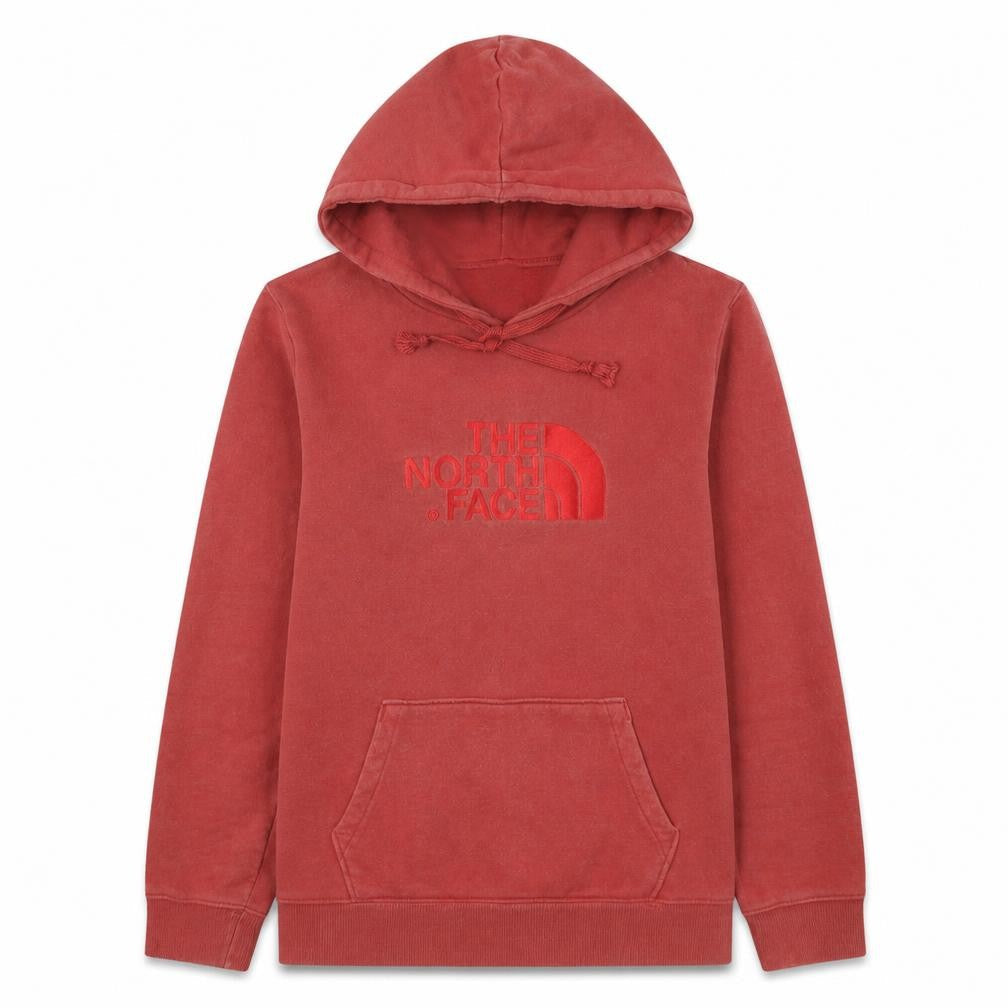 The North Face Womens Red Medium Pullover Hoodie 100% Cotton Casual
