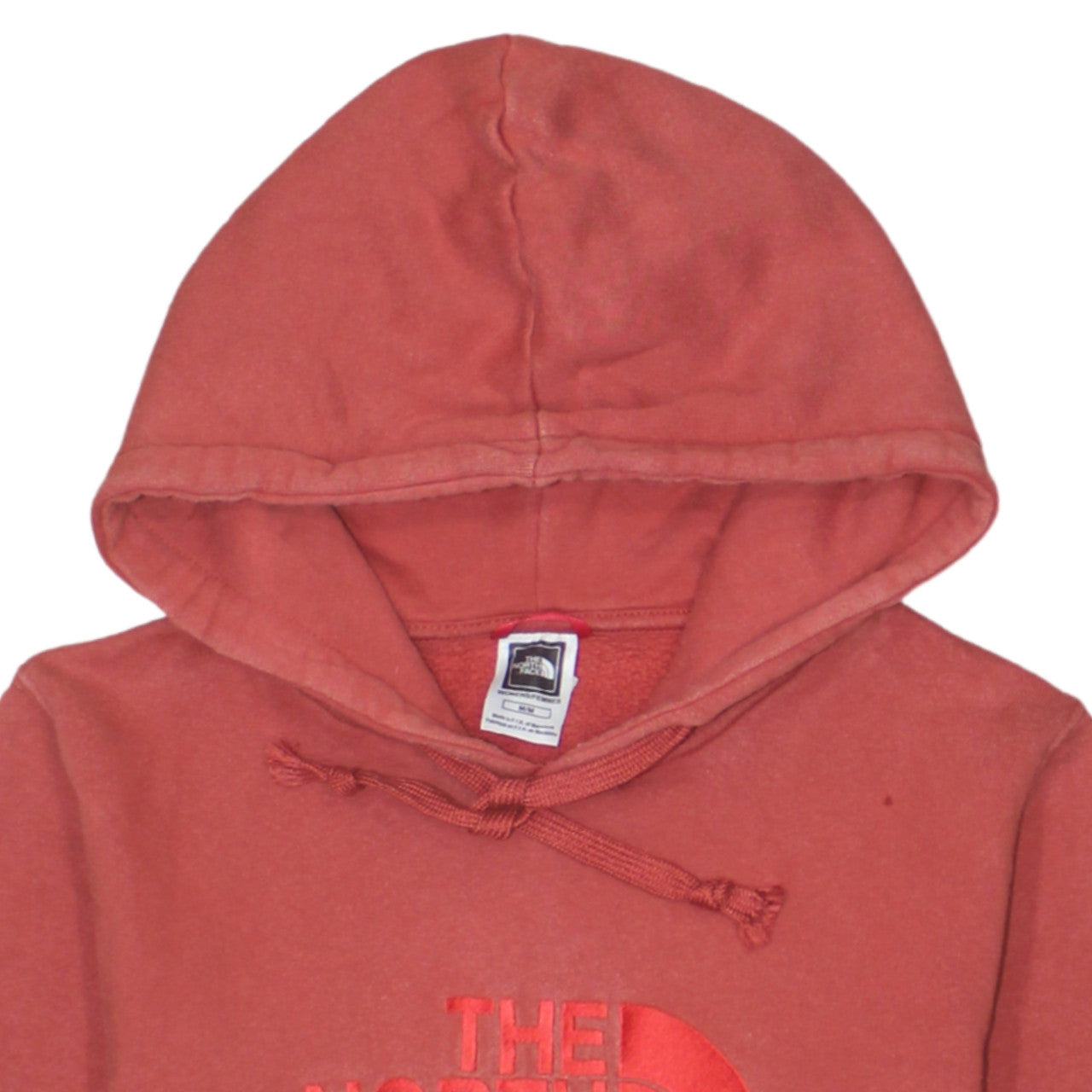 The North Face Womens Red Medium Pullover Hoodie 100% Cotton Casual
