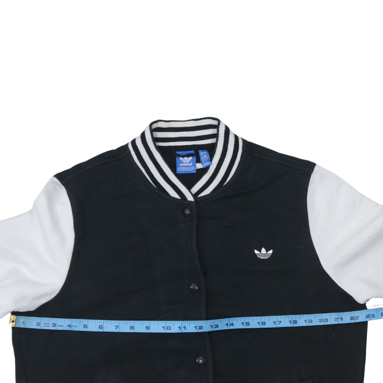 Adidas Womens Black & White Varsity Jacket Size 18