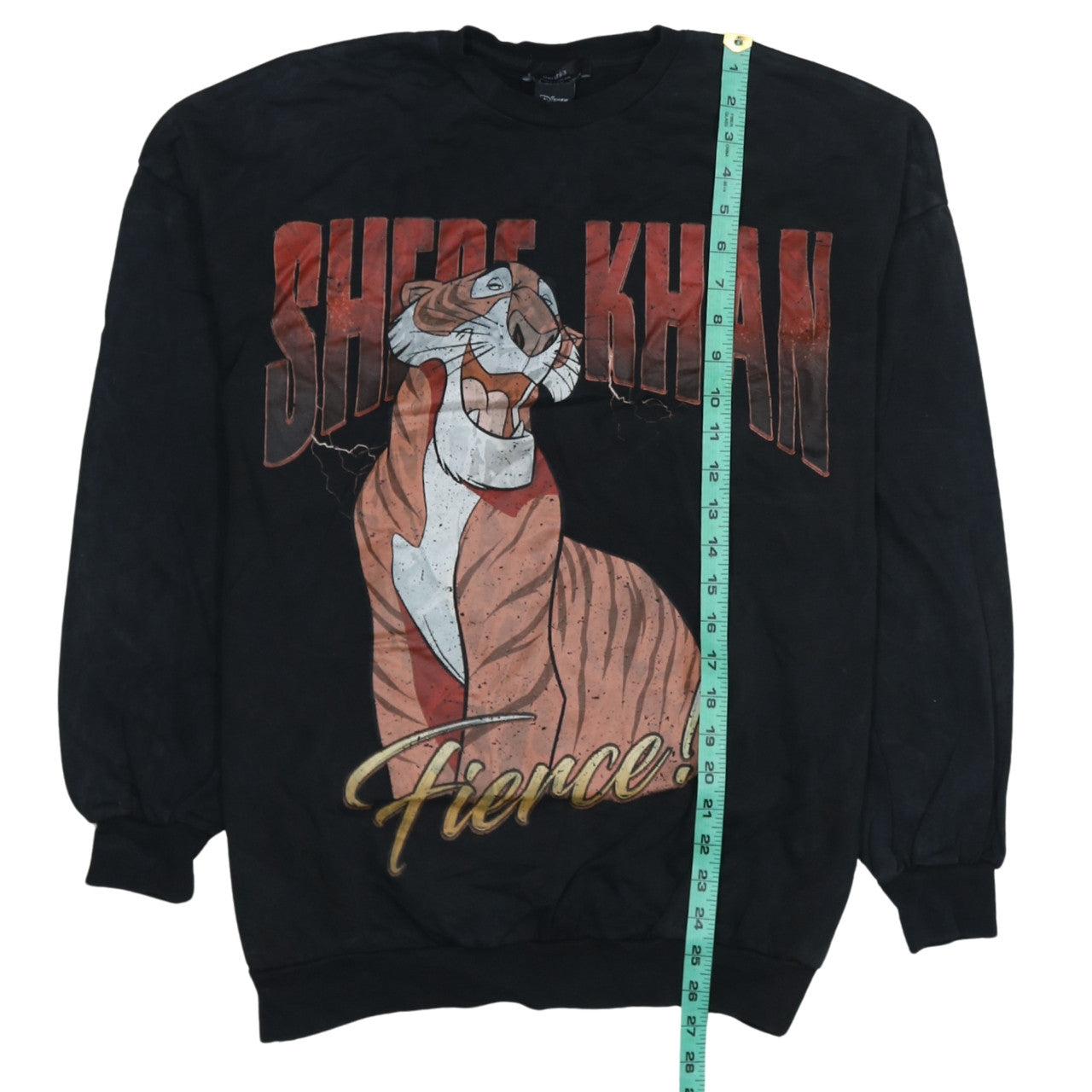 Bershka x Disney Women's Black XS Sheer Khan Fierce Pullover Sweatshirt