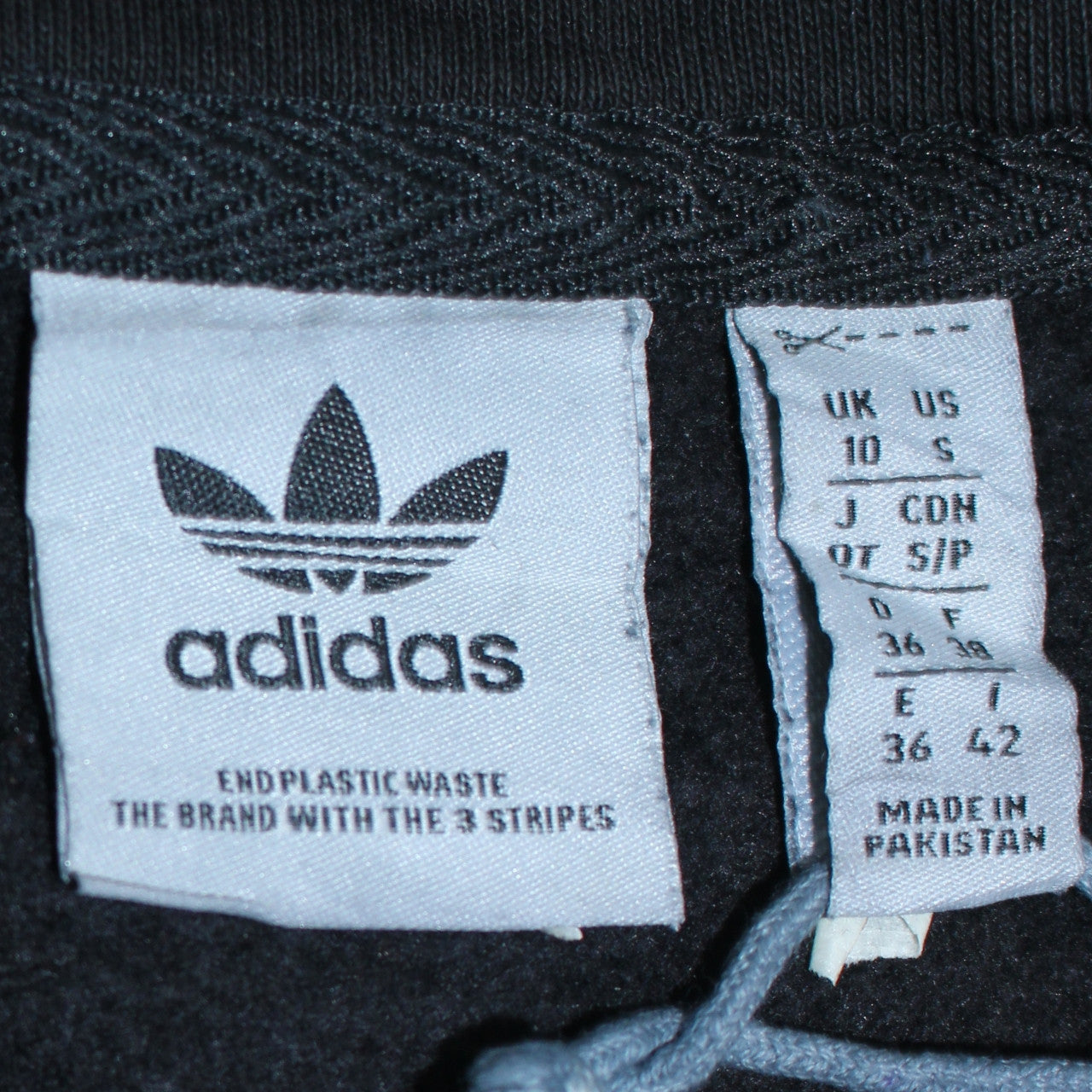 Adidas Men's Black 1/4 Zip Logo Sweatshirt Size S