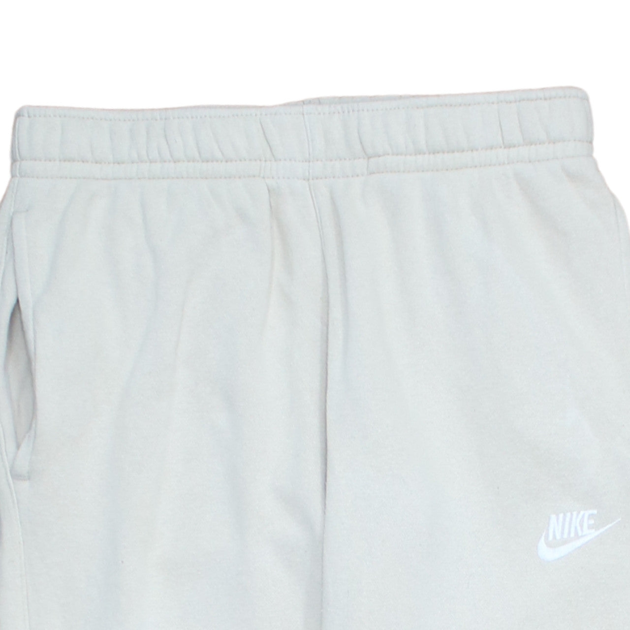 Nike Men's Beige Jogger Sweatpants Small Fleece Elastic Waist Tapered Fit
