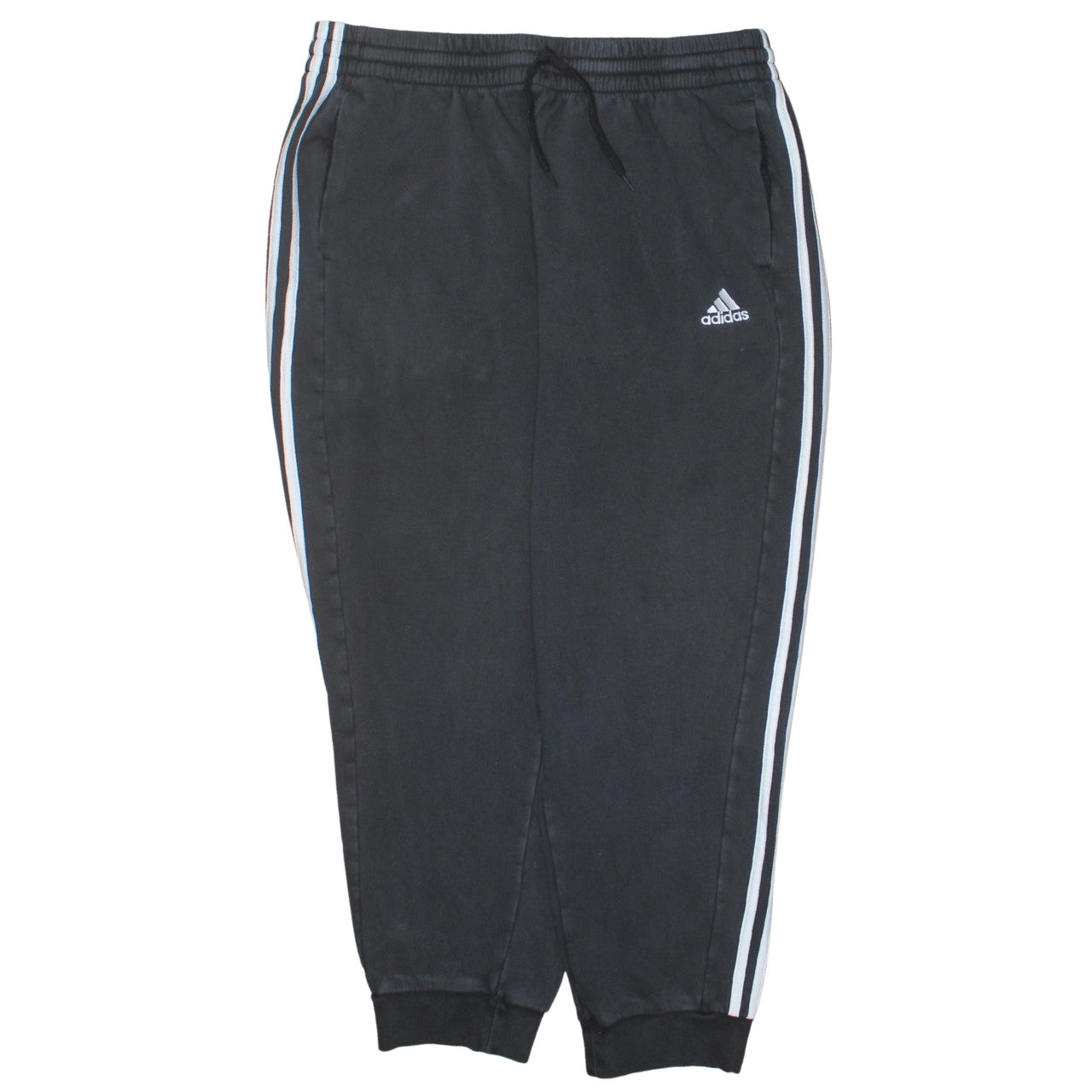 adidas Men's Black 2XL Joggers Tapered Fleece Activewear Trousers