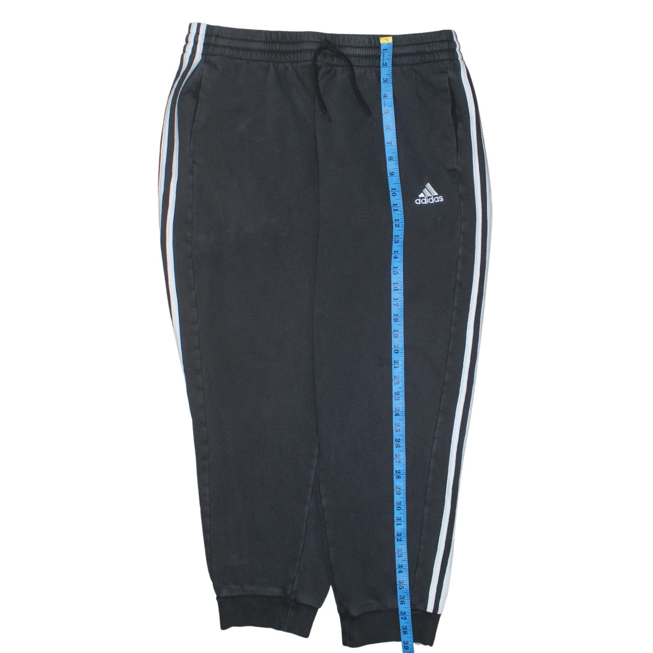 adidas Men's Black 2XL Joggers Tapered Fleece Activewear Trousers