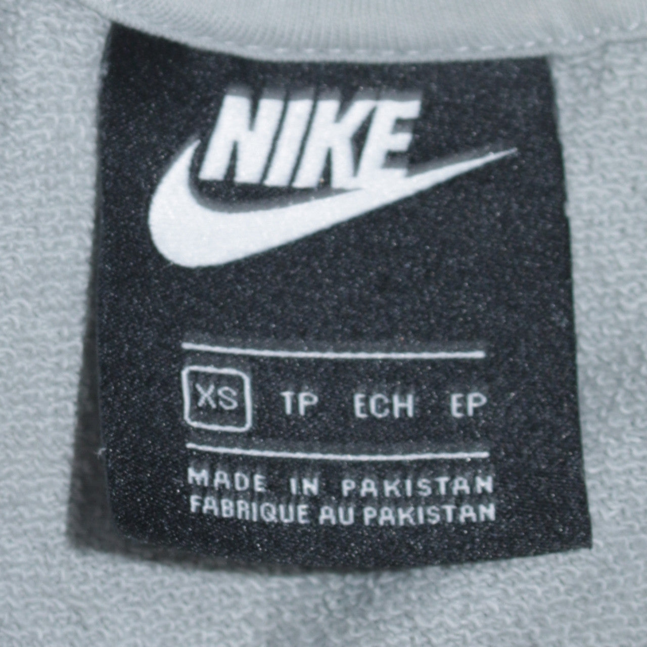 Nike Men's Grey XS Pullover Hoodie Just Do It Embroidered Sweatshirt