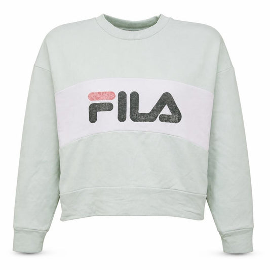 Fila Womens Mint Green XS Crew Neck Logo Sweatshirt