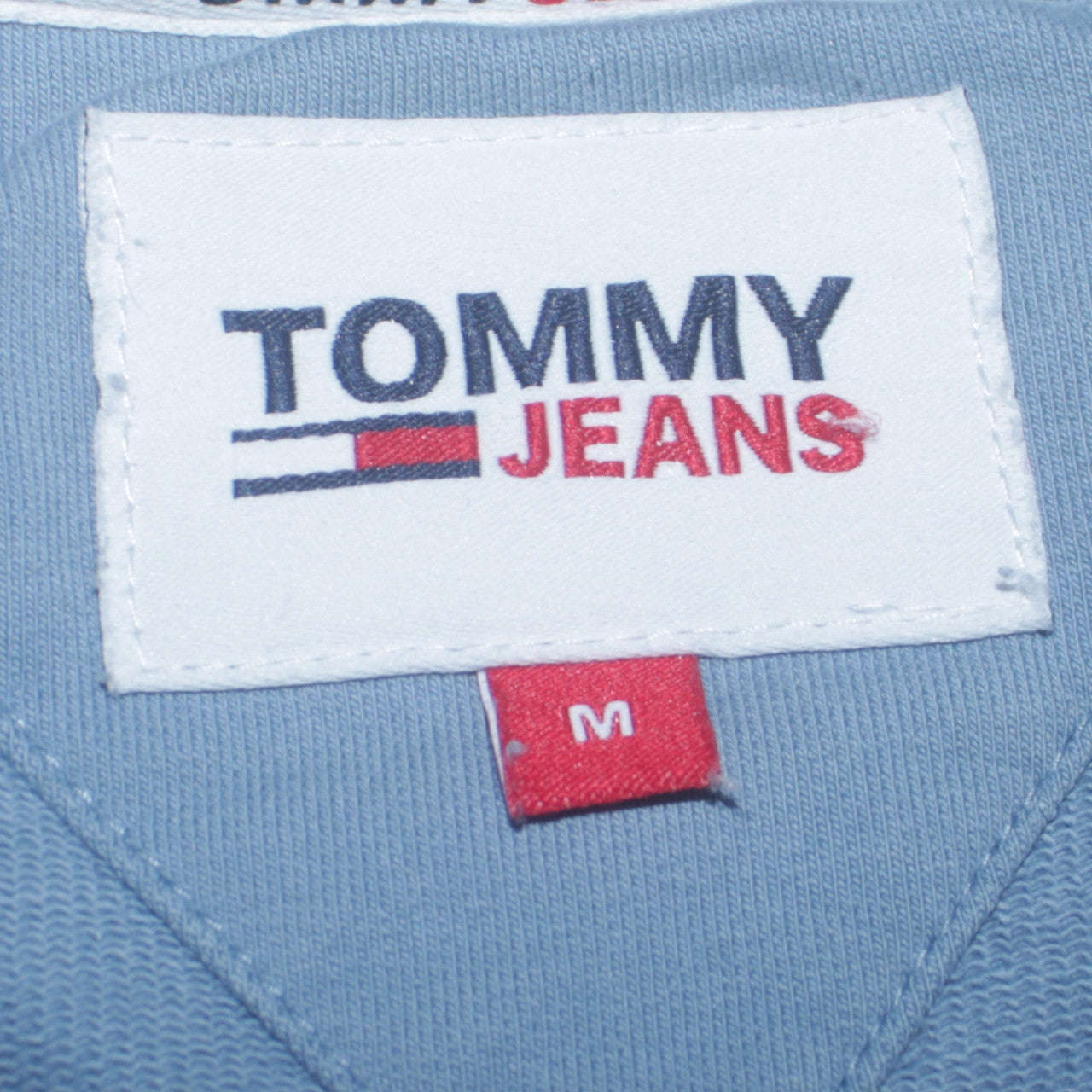 Tommy Jeans Men's Blue Crew Neck Logo Sweatshirt Size M