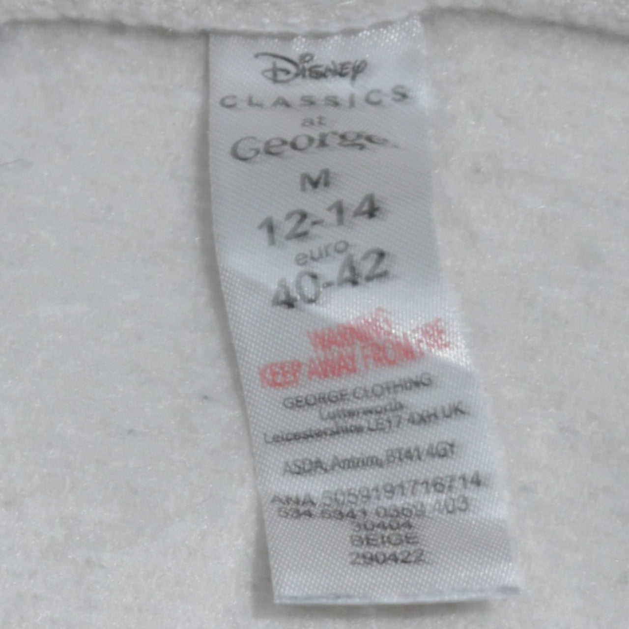 Disney Classics at George Women Beige Aristocats Sweatshirt M 12-14