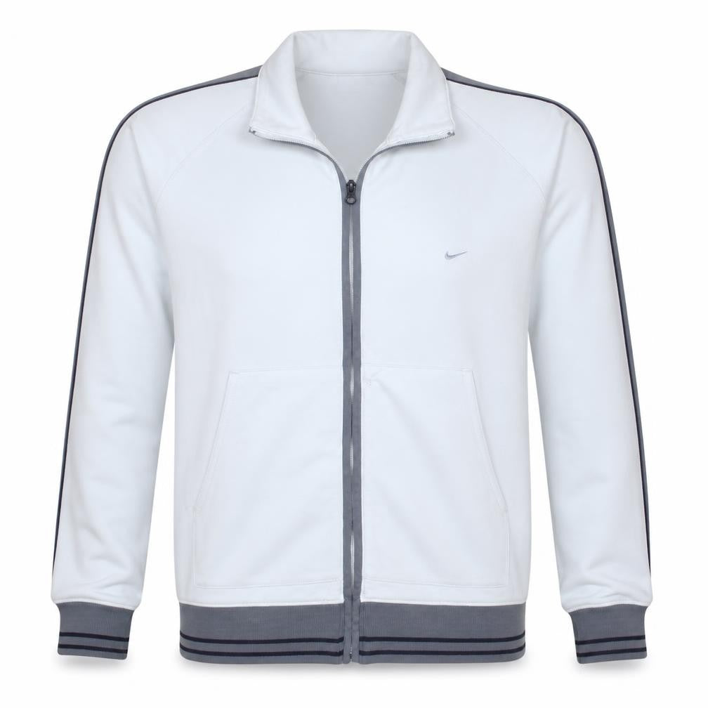 Nike Men's Grey Full Zip Sweatshirt M Regular Fit Lightweight