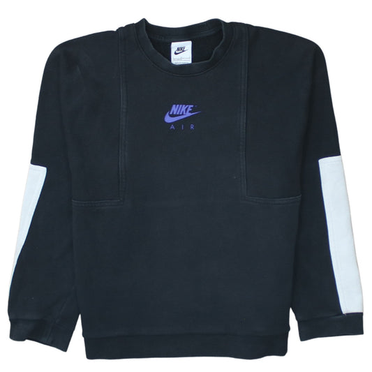 Nike Boys Black Sweatshirt L 147-158cm Pullover Crew Neck Graphic Print