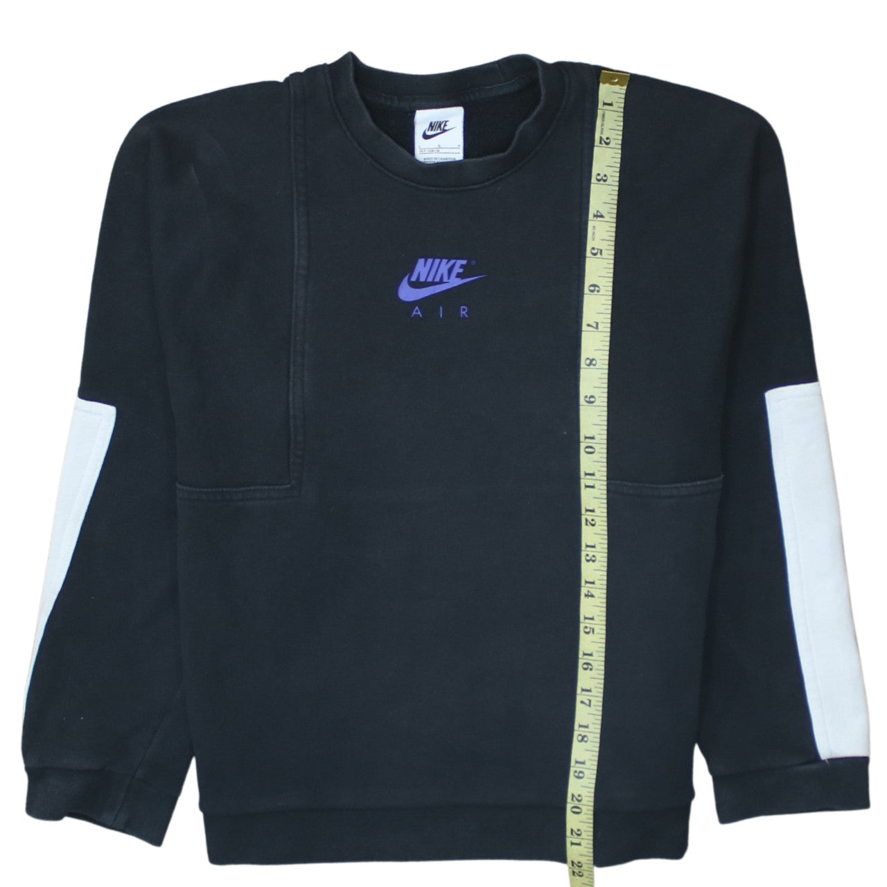 Nike Boys Black Sweatshirt L 147-158cm Pullover Crew Neck Graphic Print