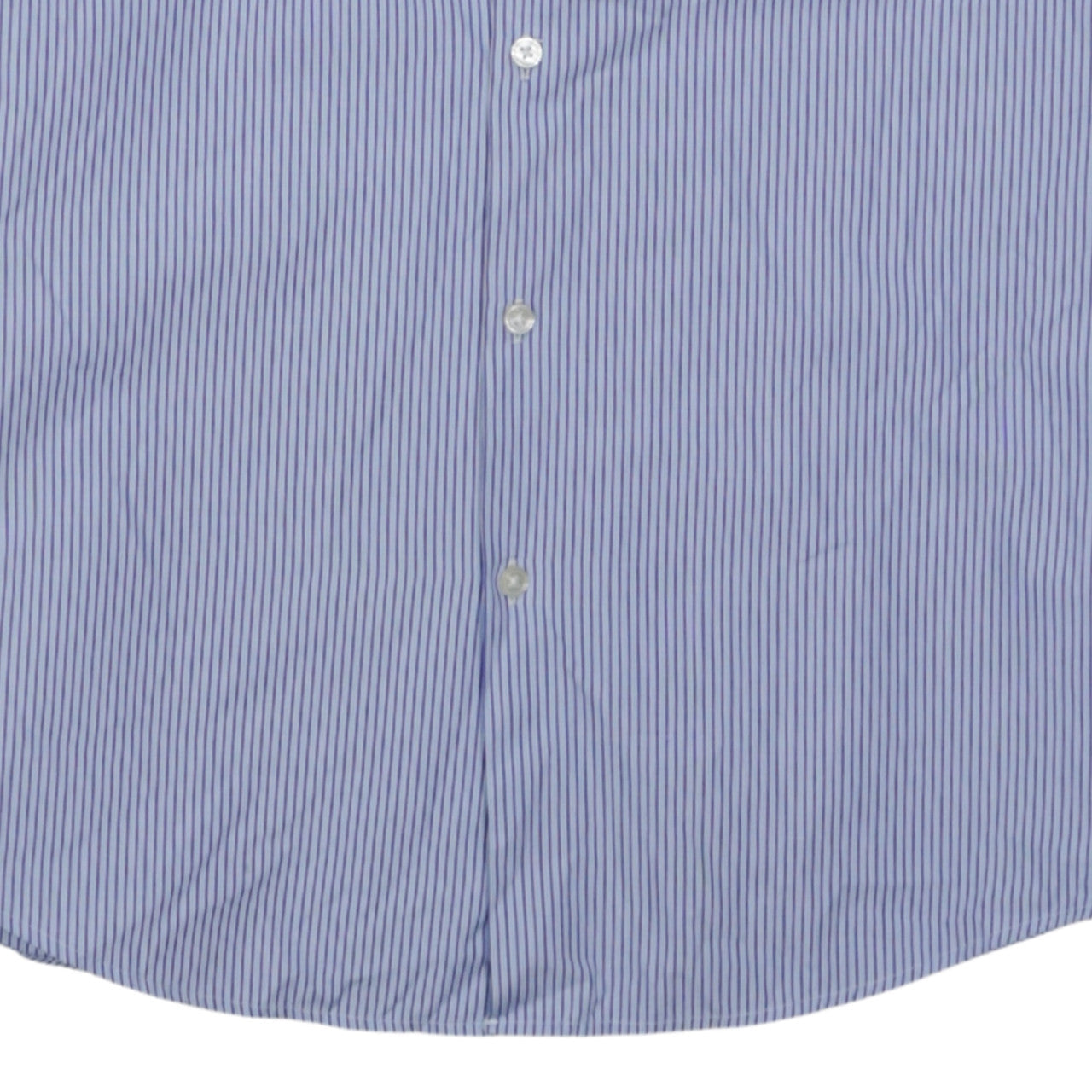 Hugo Boss Men's Blue Striped Slim Fit Long Sleeve Shirt Size L