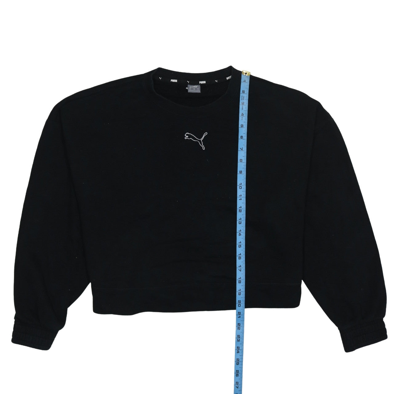 Puma Womens Black Crew Neck Pullover Sweatshirt XL