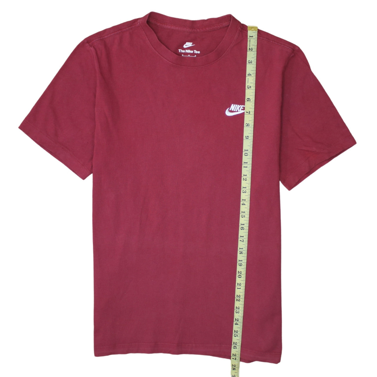 Nike Men's Red Crew Neck Cotton T-Shirt Medium