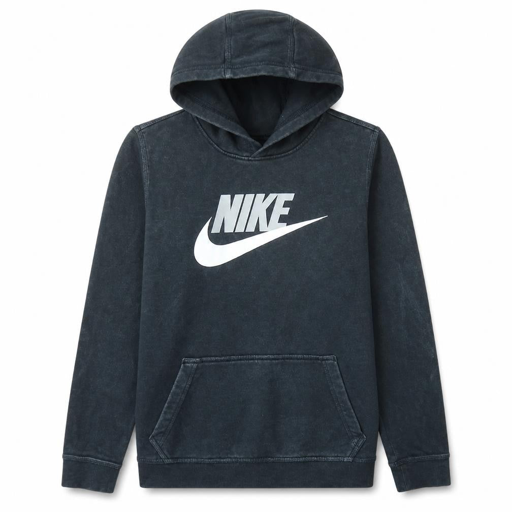 Nike Boys Black XL Pullover Hoodie Sweatshirt with Logo Print