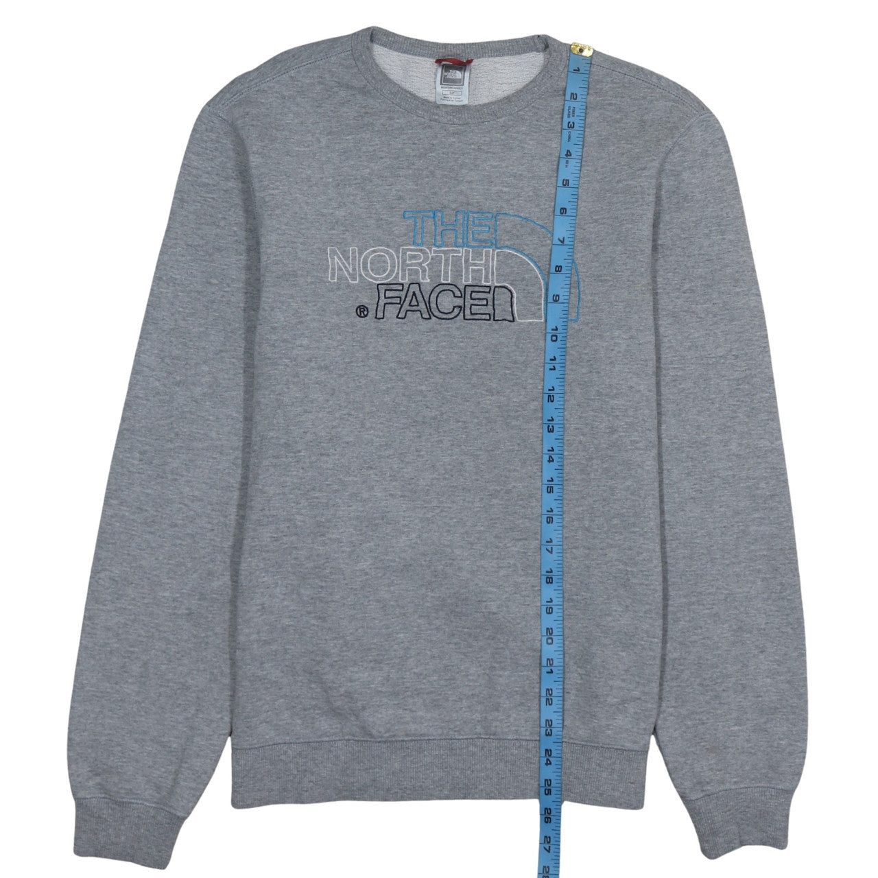 The North Face Men's Grey Crew Neck Pullover Sweatshirt Size S