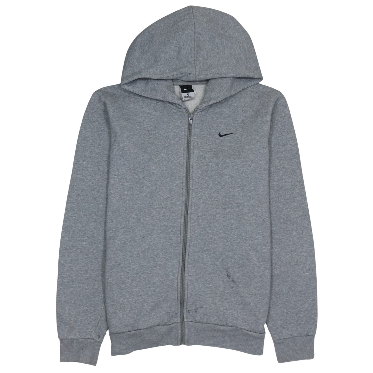 Nike Men's Grey Full Zip Hoodie Size M Fleece Sportswear