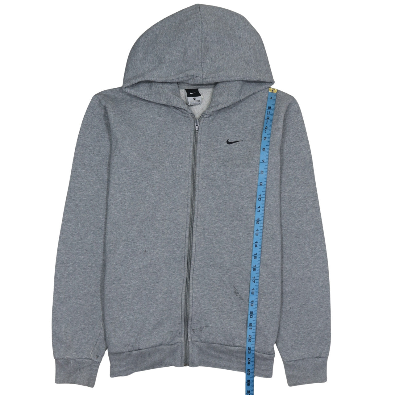 Nike Men's Grey Full Zip Hoodie Size M Fleece Sportswear