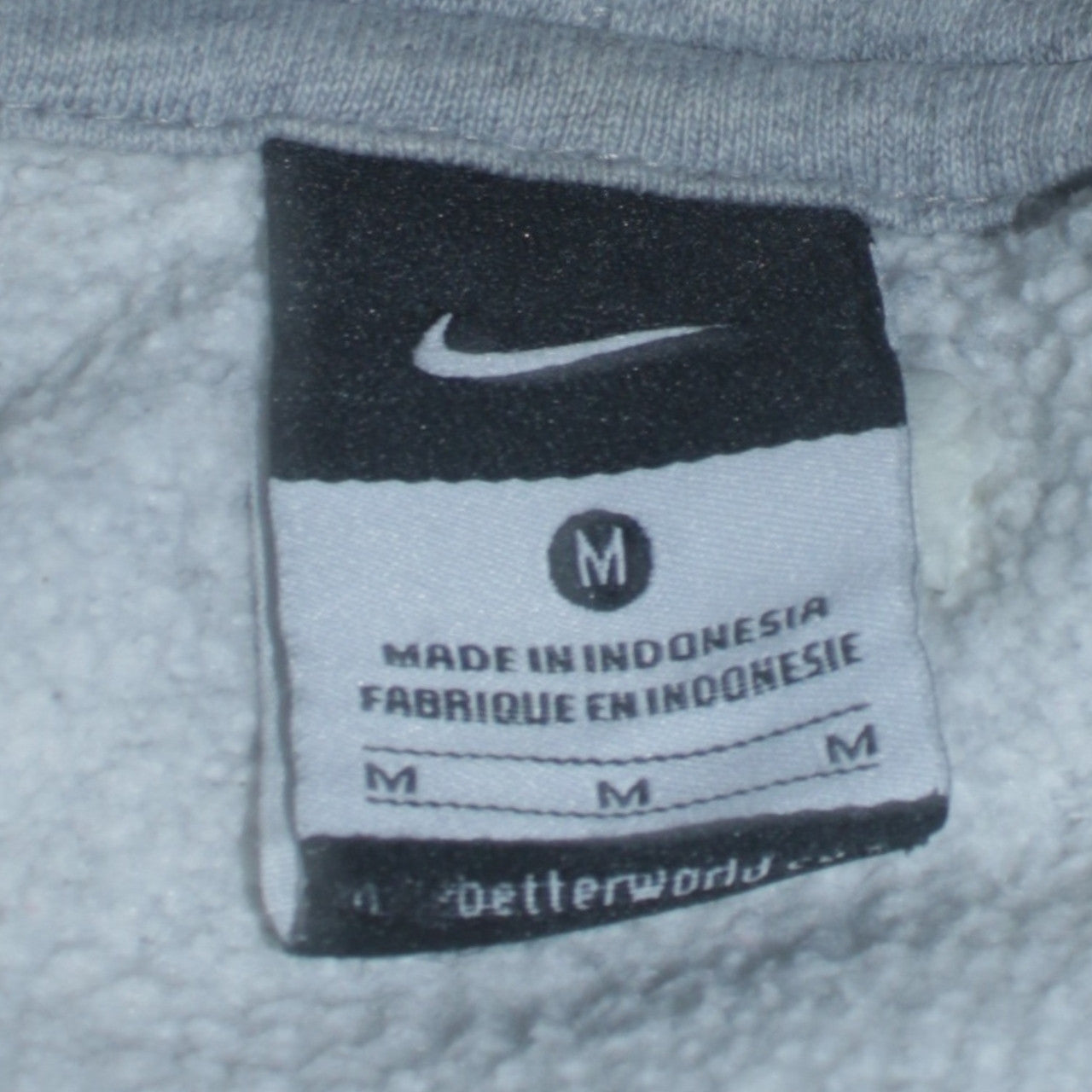Nike Men's Grey Full Zip Hoodie Size M Fleece Sportswear