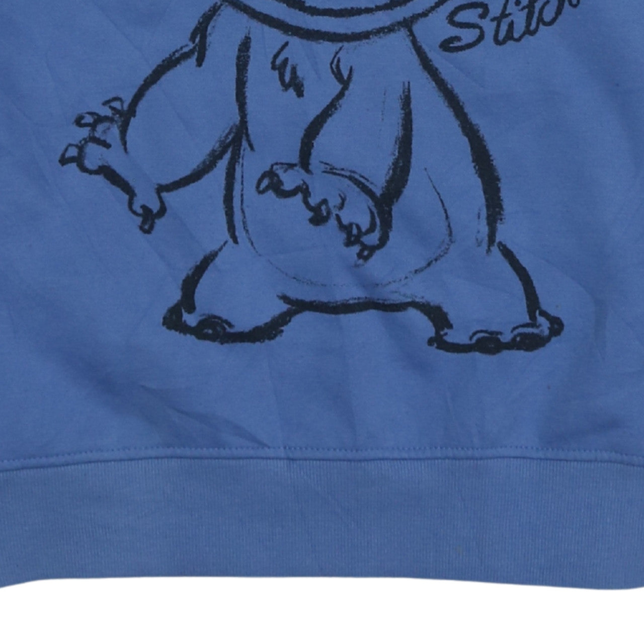 Disney Primark Women Blue Stitch Sweatshirt XS Crew Neck Pullover
