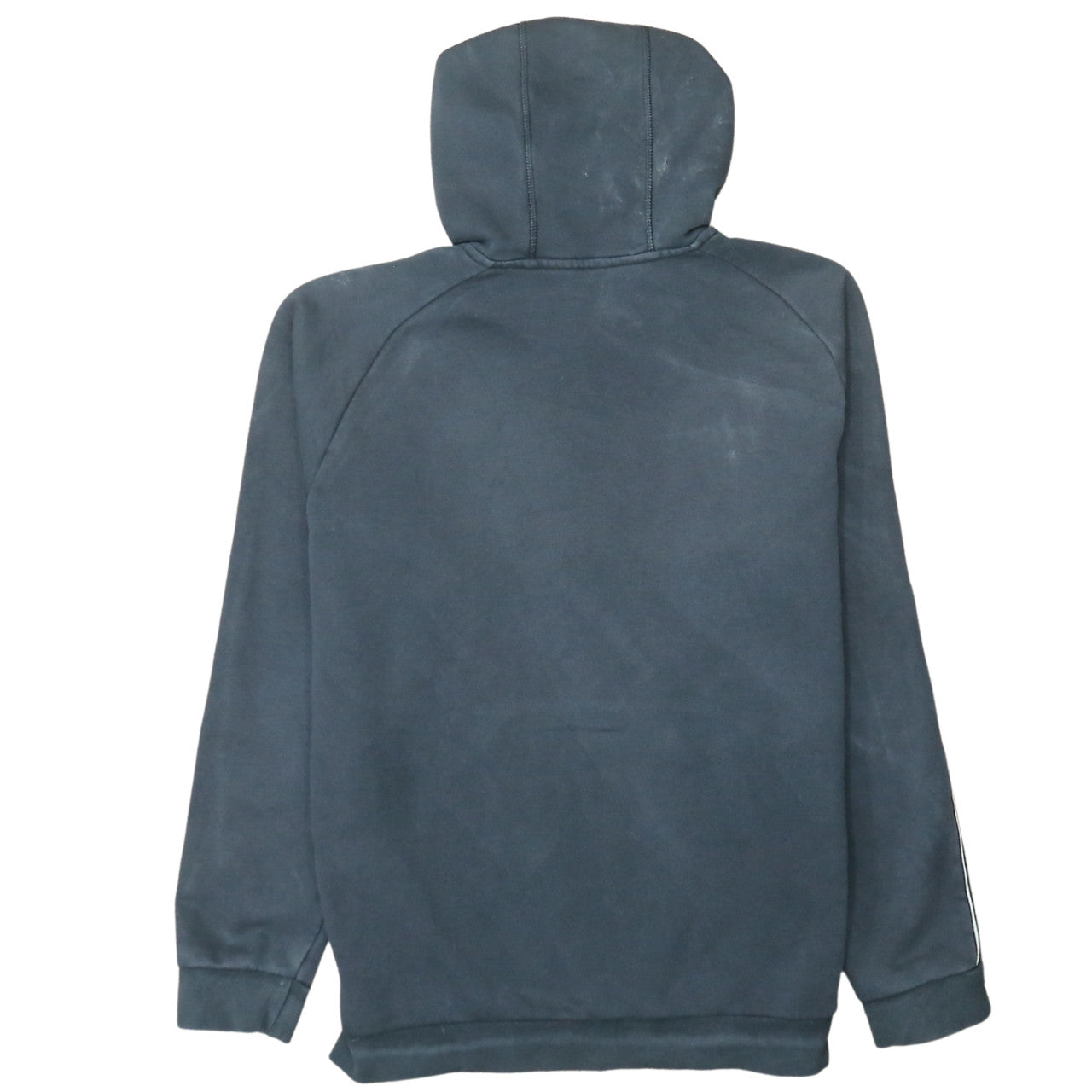 Adidas Mens Black Pullover Hoodie L Logo Fleece Sportswear