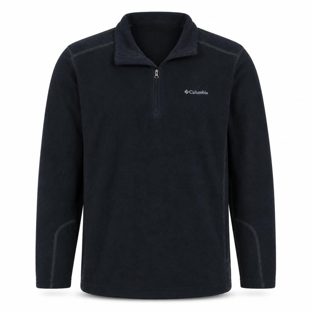 Columbia Men's Black Fleece 1/4 Zip Pullover Sweatshirt L