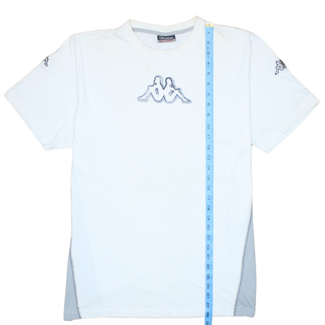 Kappa Men's White 2XL Short Sleeve Crew Neck Logo T-Shirt