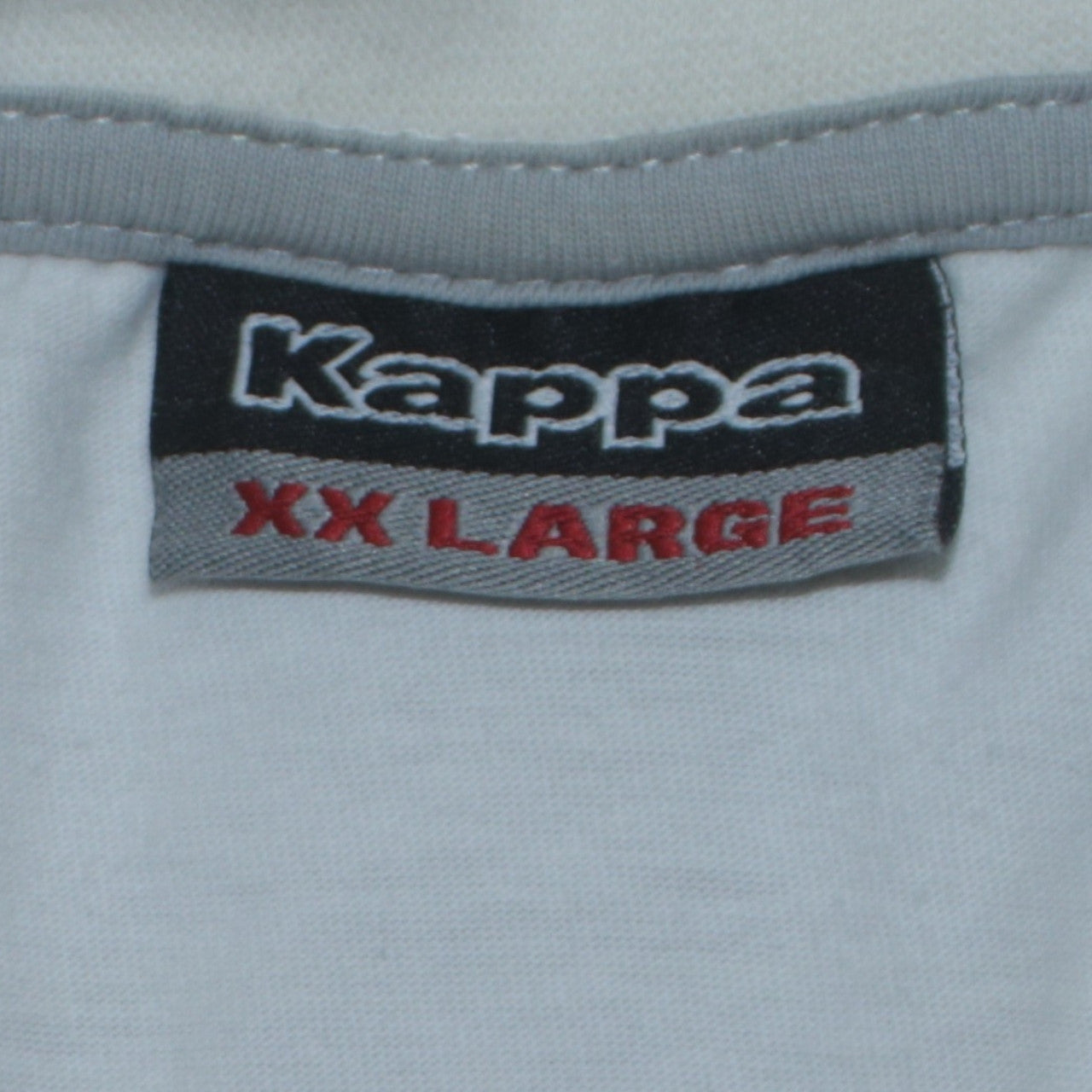 Kappa Men's White 2XL Short Sleeve Crew Neck Logo T-Shirt