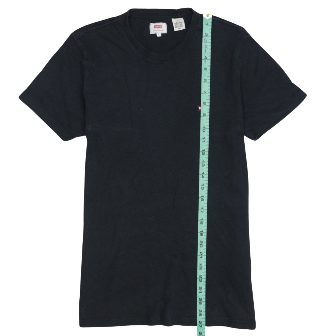 Levi's Mens Black Cotton Crew Neck Short Sleeve T-Shirt Size S
