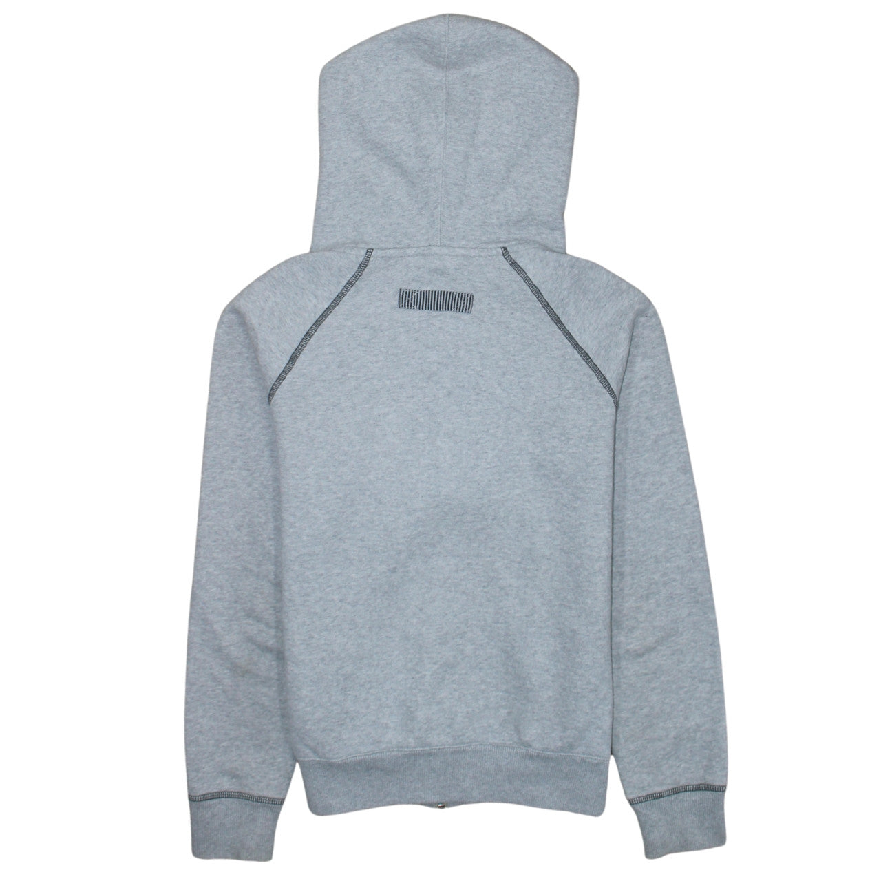 Adidas Women Grey Full Zip Hoodie Size 8 Classic Logo 1972 Design