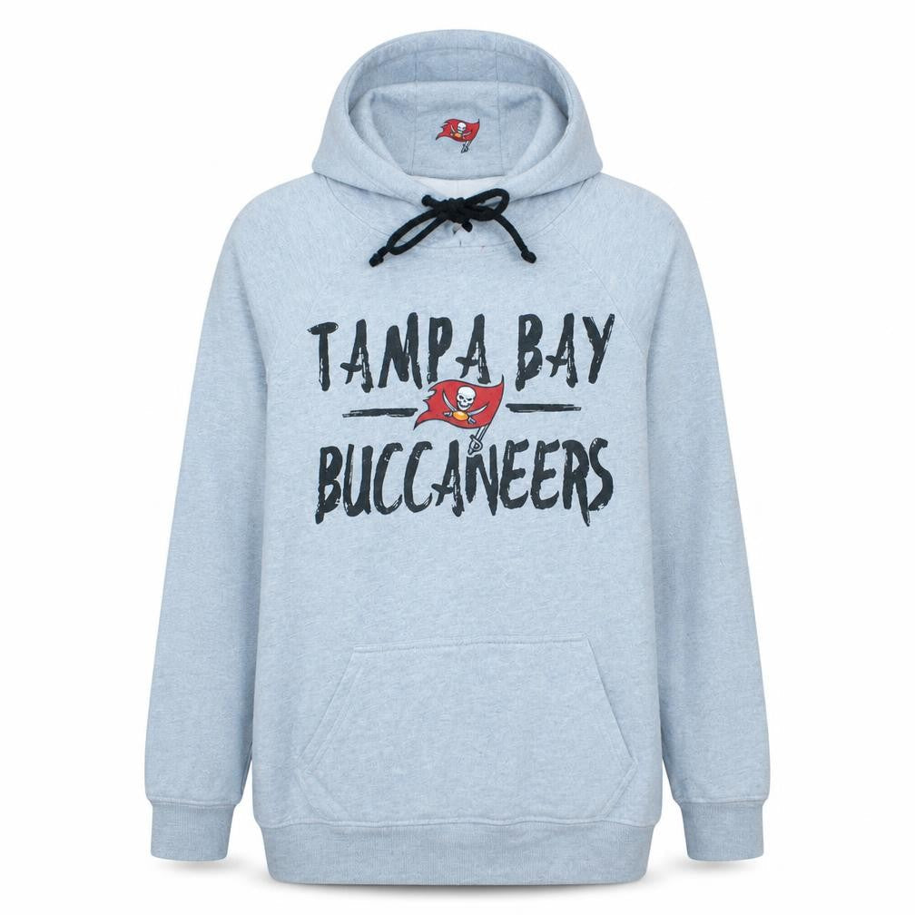 NFL Team Apparel Men's Grey Tampa Bay Buccaneers Pullover Hoodie S
