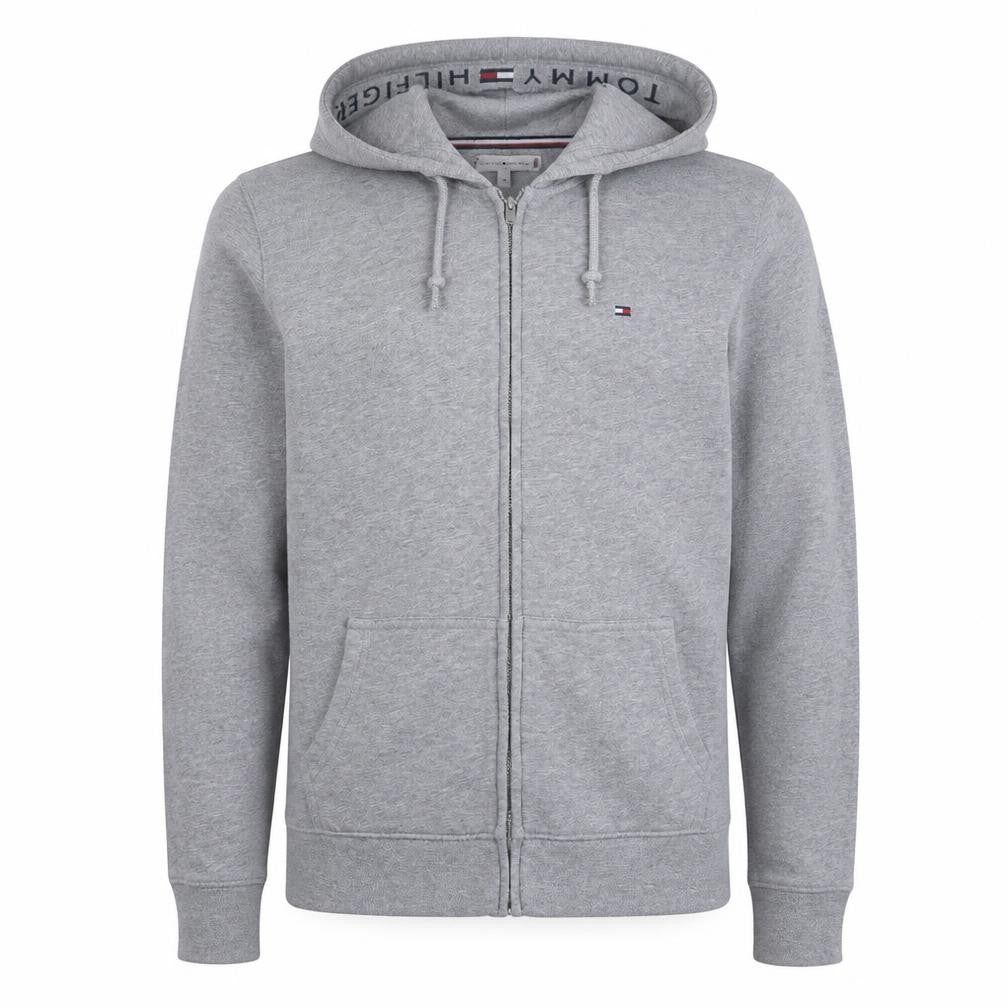 Tommy Hilfiger Men's Grey Full Zip Hoodie Size M Regular Fit