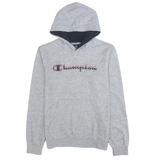 Champion Boys Grey 2XL Pullover Hoodie Sweatshirt 15-16 Years Cotton Blend