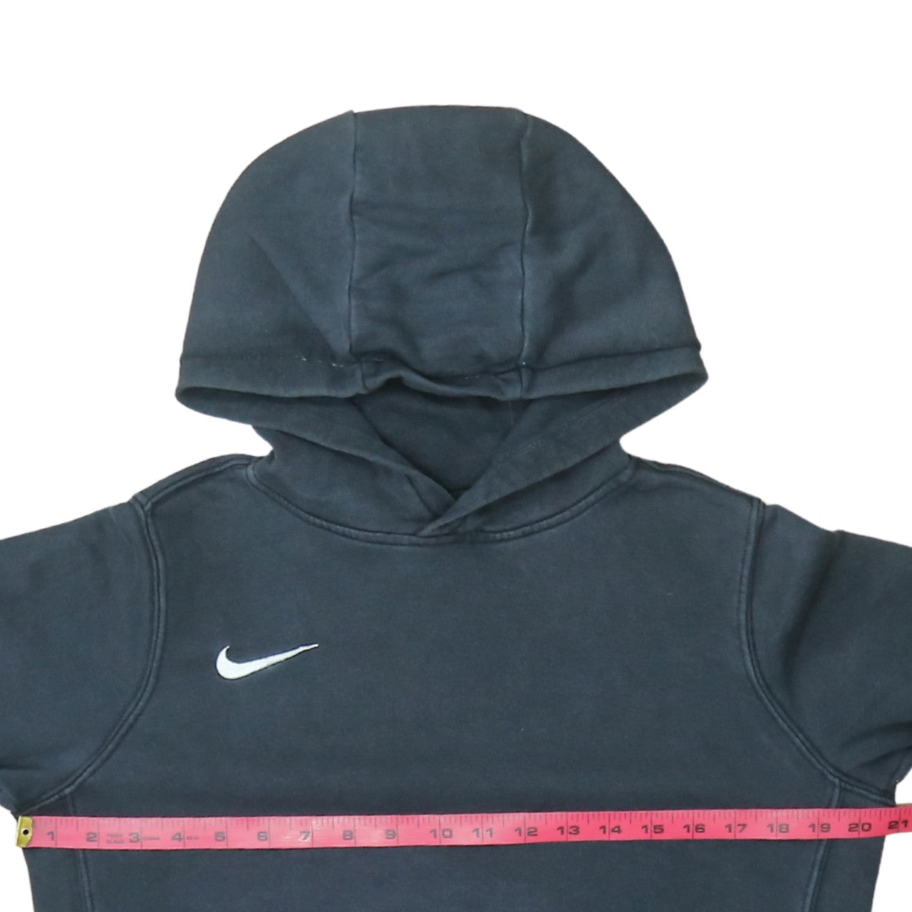 Nike Boys Black XL Pullover Hoodie with Logo Front Pocket
