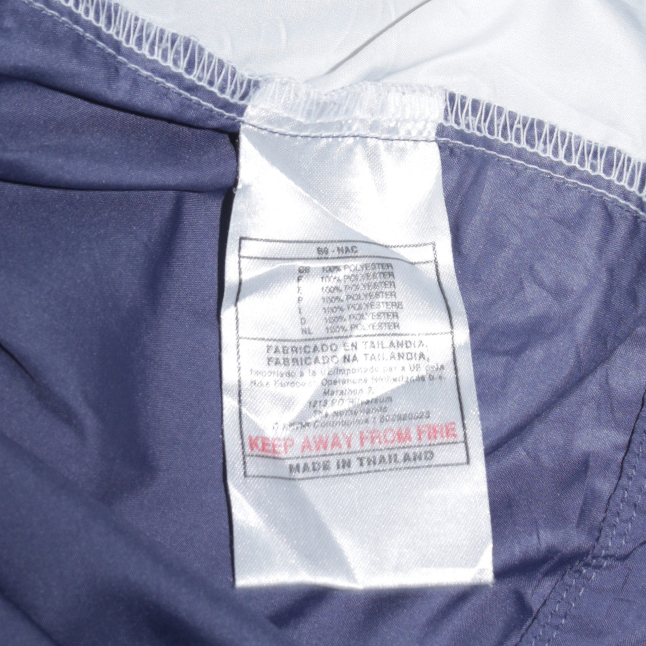 Nike Womens Blue M Windbreaker Full Zip Jacket Lightweight Polyester