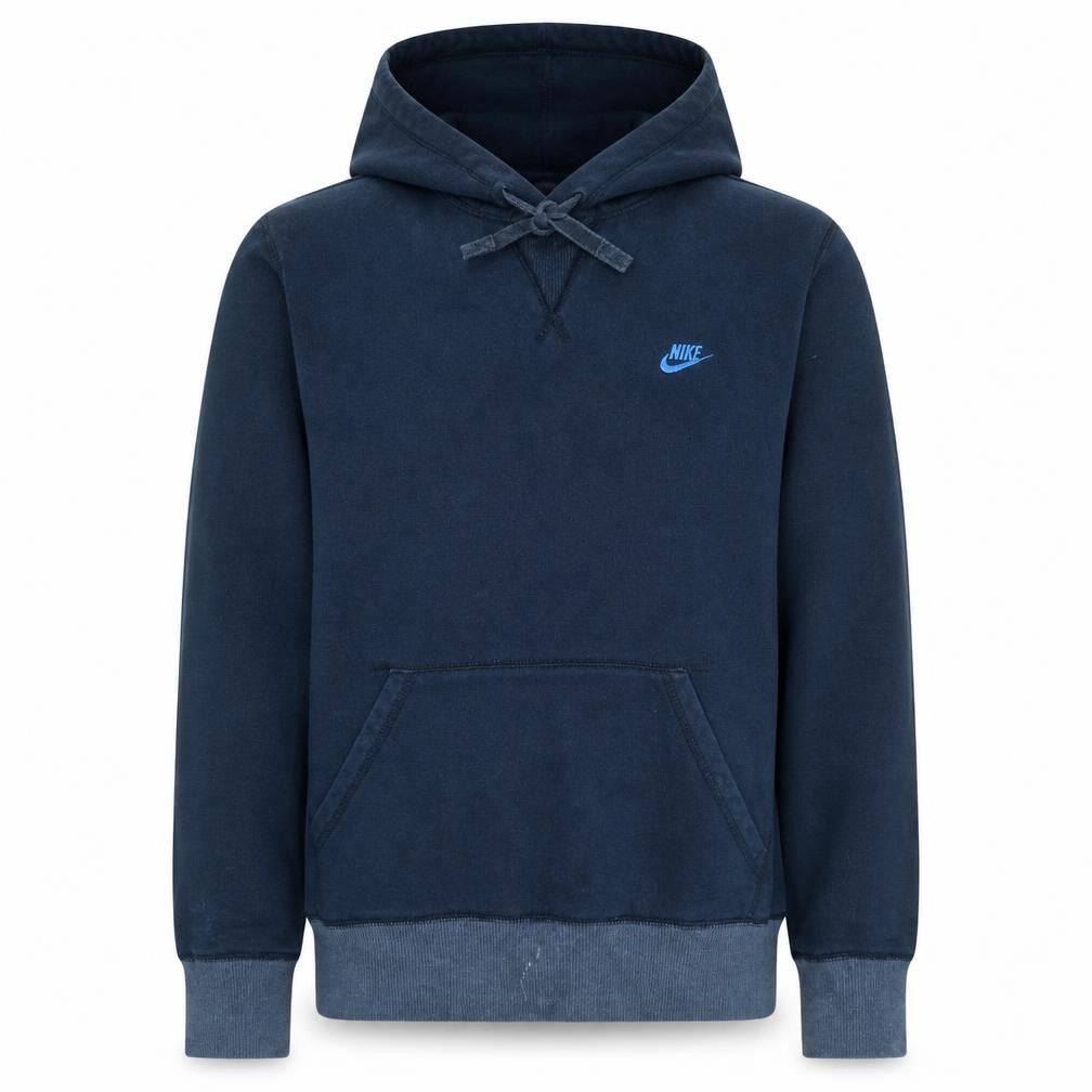 Nike Men's Blue Pullover Hoodie Medium Cotton Fleece Sportswear