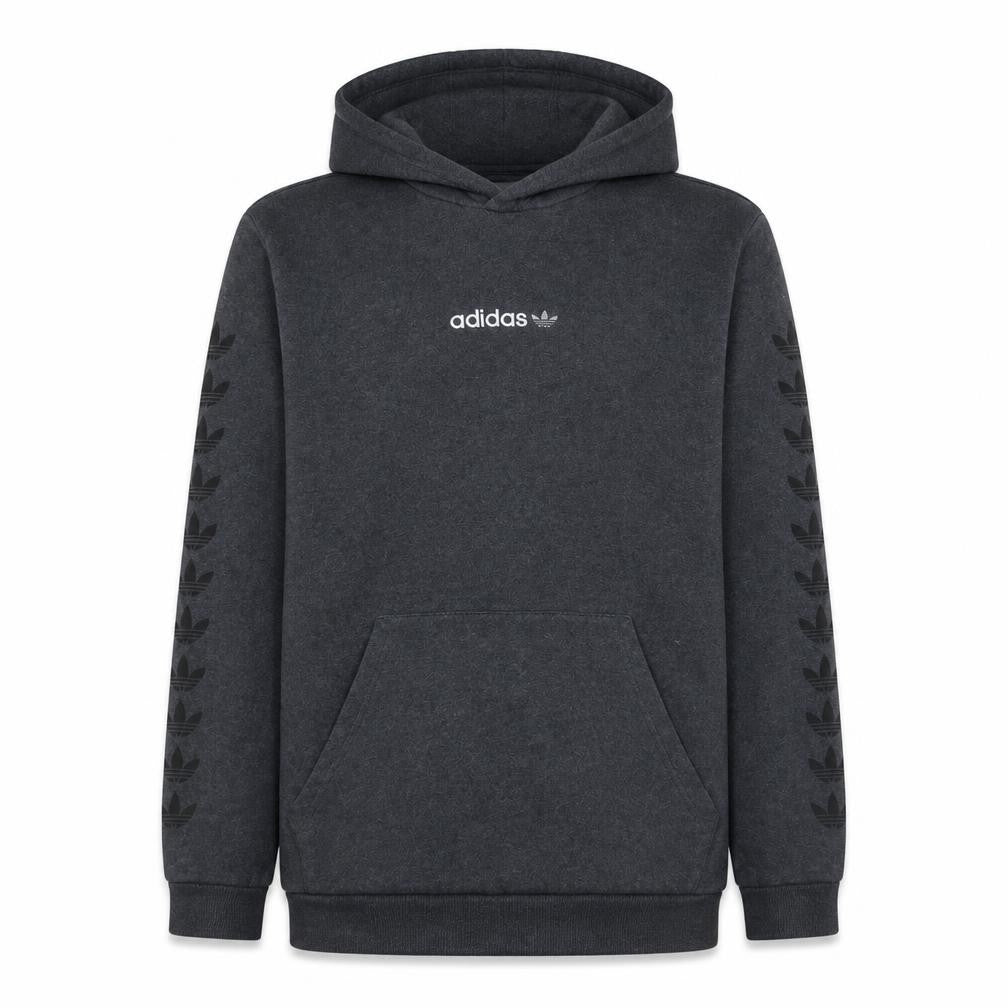 adidas Men's Grey XL Pullover Hoodie Logo Fleece Sweatshirt