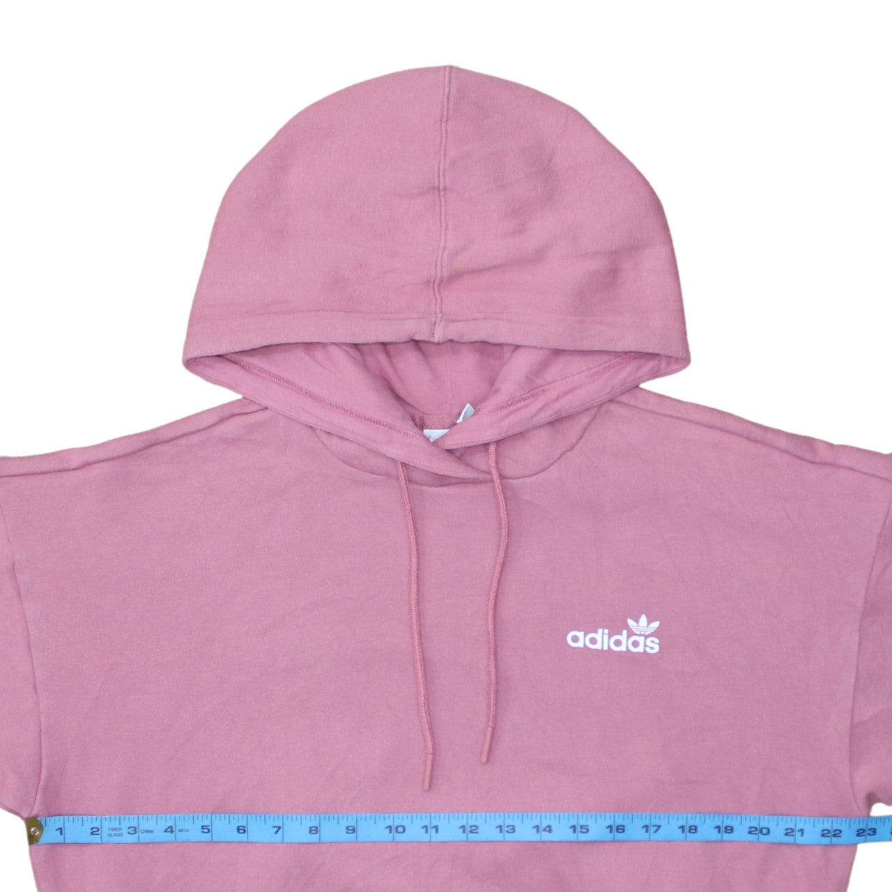 Adidas Women's Pink Pullover Hoodie Size 8 Relaxed Fit Logo Design