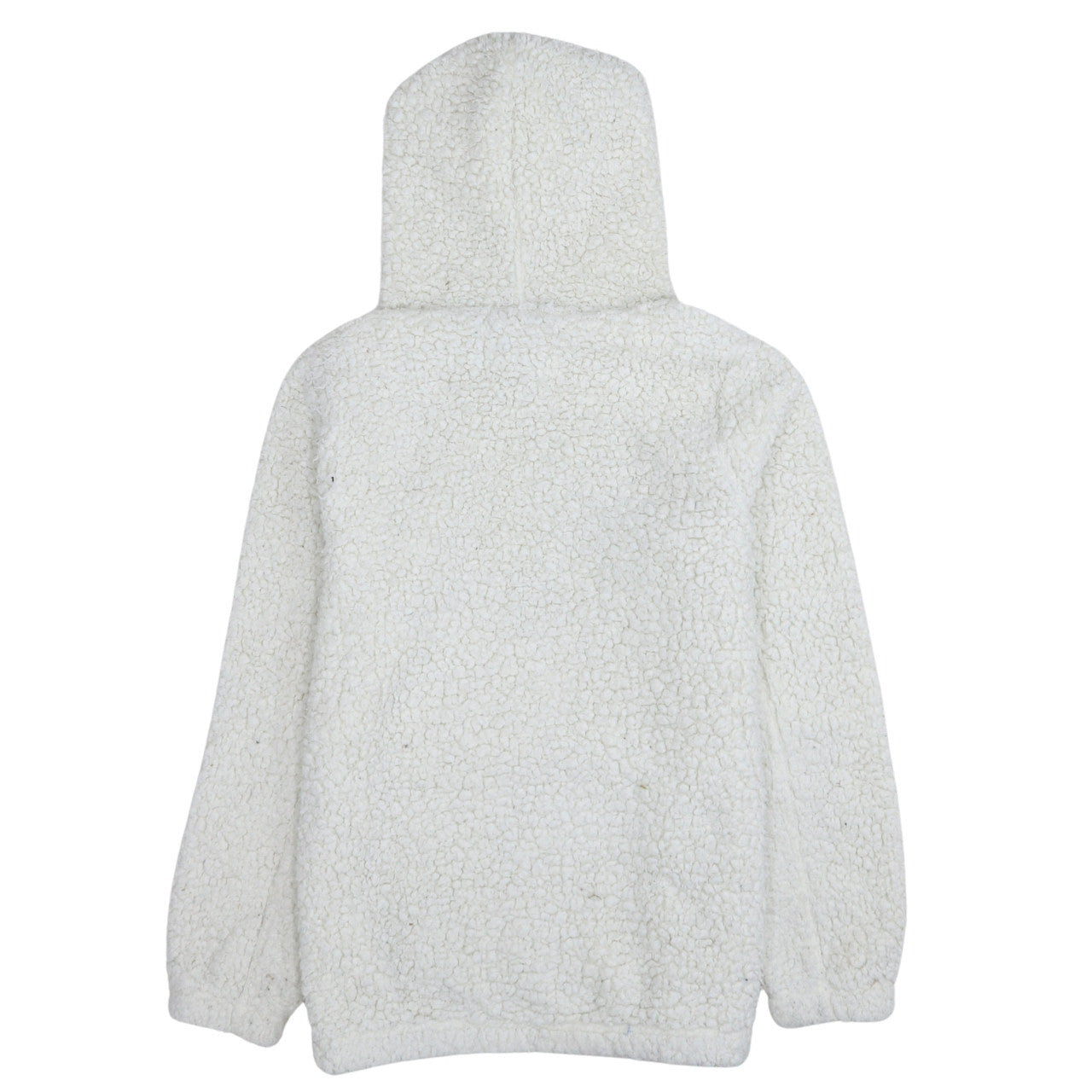 Champion Women’s Ivory Sherpa Pullover Hoodie Size M Fleece Lined Casual