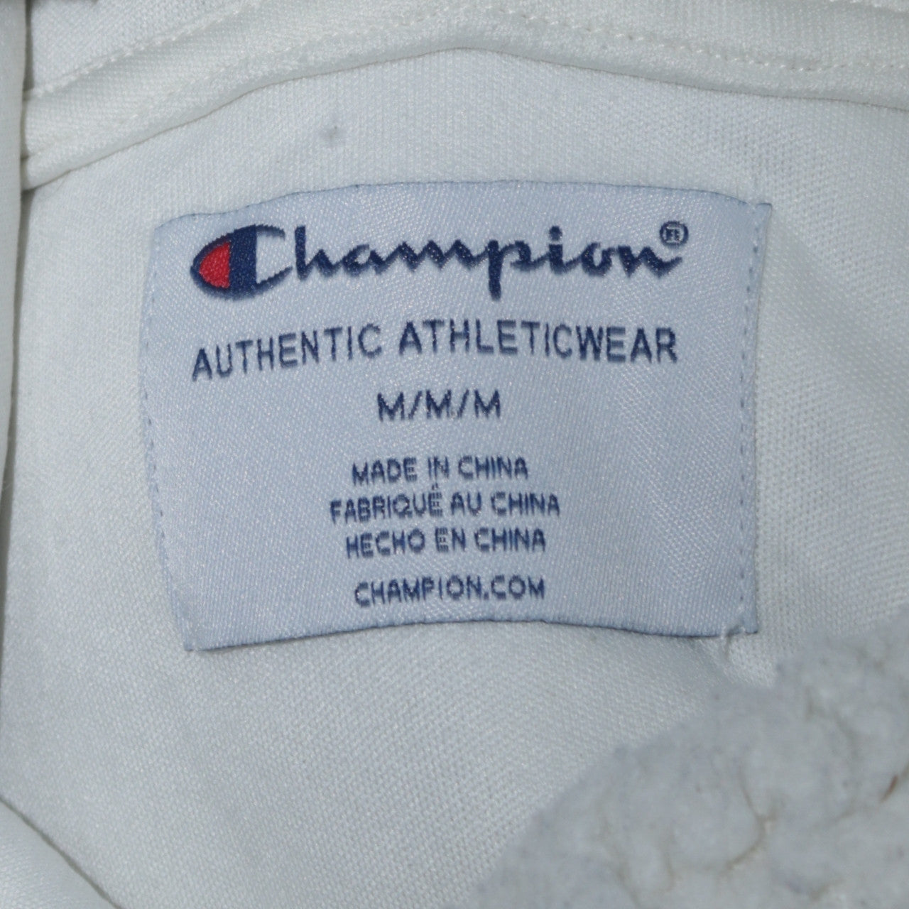 Champion Women’s Ivory Sherpa Pullover Hoodie Size M Fleece Lined Casual