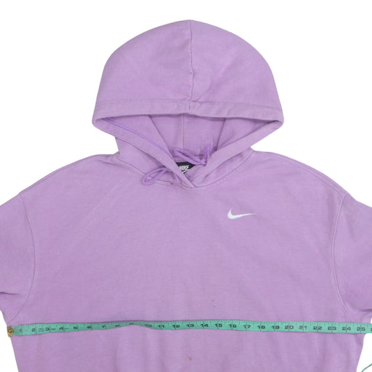 Nike Women's Lilac Pullover Hoodie Medium Cotton Fleece