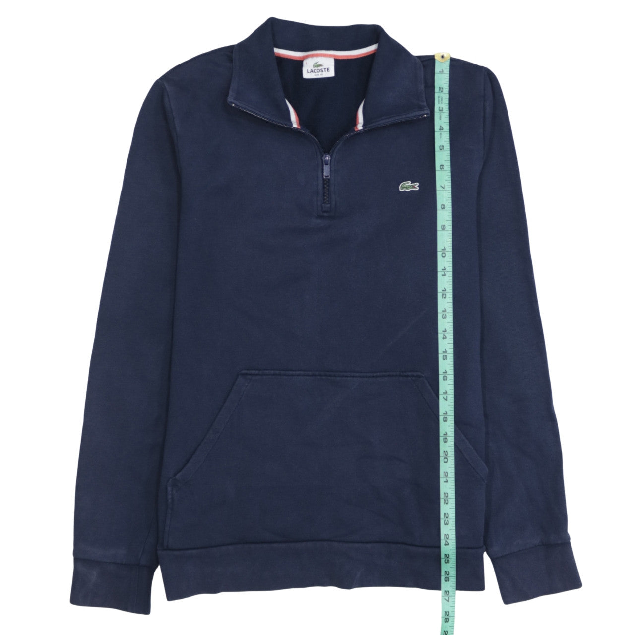 Lacoste Men's Blue XL Slim Fit 1/4 Zip Sweatshirt