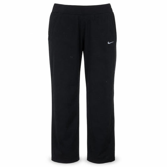 Nike Women's Black Dri-FIT Track Pants Size L Slim Fit Activewear