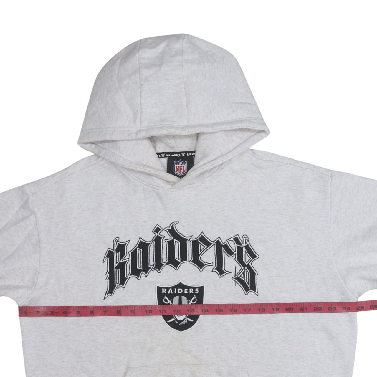 Primark NFL Raiders Grey Hooded Pullover Sweatshirt Women M
